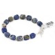 Certified Authentic Navajo Natural Lapis Link Native American Bracelet 12742-104