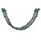 Certified Authentic 2 Strand Navajo .925 Sterling Silver and Turquoise Native American Necklace 25252-3