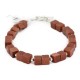 Certified Authentic Navajo Natural Goldstone Link Native American Bracelet 12742-111
