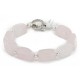 Certified Authentic Navajo Natural Native American Pink Quartz Link Bracelet 12742-112
