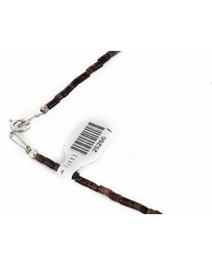 Certified Authentic Navajo .925 Sterling Silver Spiny Oyster and Turquoise Native American Necklace 25266-1