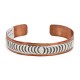 Handmade Certified Authentic Navajo Pure .925 Sterling Silver and Copper Native American Bracelet 12721-4