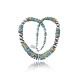 Exquisite .925 Sterling Silver Certified Authentic Navajo Native American 1 Strand Blue Green Turquoise Necklace Chain 35825