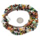 3 Strand Certified Authentic Navajo .925 Sterling Silver Natural Agate and Multicolor Stones Native American Necklace 17069