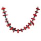 Certified Authentic Navajo .925 Sterling Silver Coral and Natural Turquoise Native American Necklace 15825-1 Certified Authentic Navajo .925 Sterling Silver Coral and Natural Turquoise Native American Necklace 15825-1