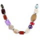Certified Authentic Navajo .925 Sterling Silver Natural Multicolor Stones Native American Necklace 7501004-4