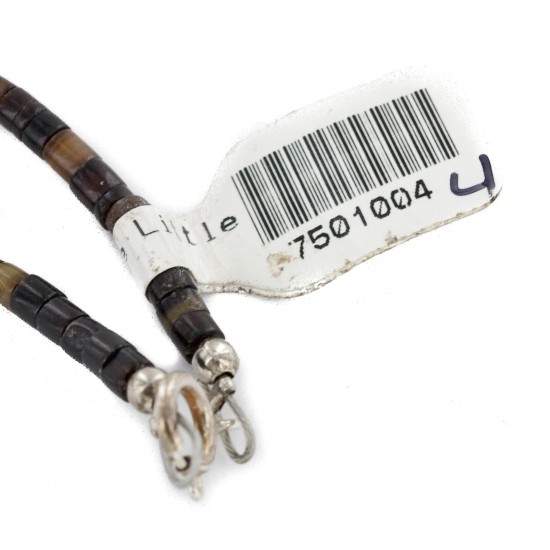 Certified Authentic Navajo .925 Sterling Silver Natural Multicolor Stones Native American Necklace 7501004-4