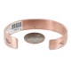 Navajo .925 Sterling Silver Handmade Certified Authentic Pure Copper Native American Bracelet 13015-2