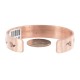 Teepee .925 Sterling Silver Navajo Handmade Certified Authentic Pure Copper Native American Bracelet 13015-6