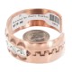 Navajo Bear Paw Sun .925 Sterling Silver Handmade Certified Authentic Pure Copper Native American Bracelet 13016