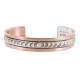 Navajo .925 Sterling Silver Handmade Certified Authentic Pure Copper Native American Bracelet 13015-2