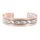 Bear Paw Navajo .925 Sterling Silver Handmade Certified Authentic Pure Copper Native American Bracelet 13015-3