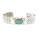 Navajo Handmade Certified Authentic Nickel Natural Turquoise Native American Bracelet 13019-3