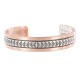 Teepee .925 Sterling Silver Navajo Handmade Certified Authentic Pure Copper Native American Bracelet 13015-6