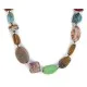 Navajo .925 Sterling Silver Natural Turquoise and Multicolor Stones Native American Necklace 15215-5