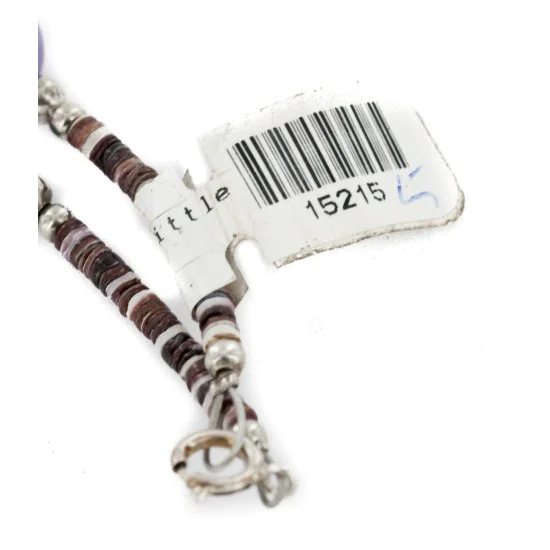 Navajo .925 Sterling Silver Natural Turquoise and Multicolor Stones Native American Necklace 15215-5