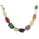 Certified Authentic Navajo .925 Sterling Silver Natural Turquoise and Multicolor Stones Native American Necklace 15343-32