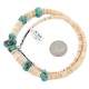 Certified Authentic Navajo .925 Sterling Silver Natural Graduated Melon Shell Native American Necklace 15364-32