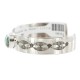 Handmade Navajo Certified Authentic Nickel Natural Turquoise Native American Bracelet 13019-5