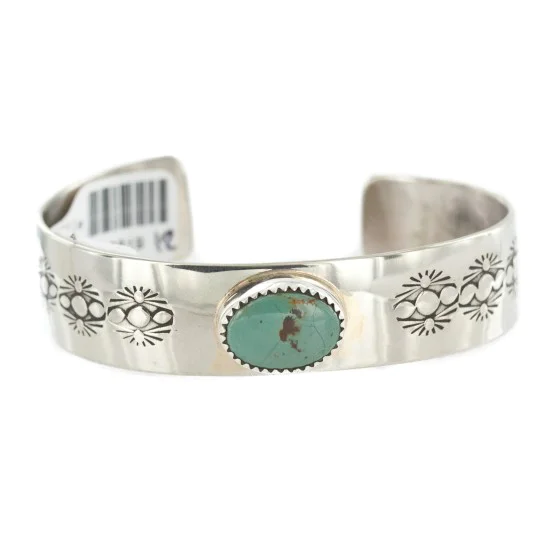 Navajo Handmade Nickel Natural Turquoise Bracelet NB160121002836 Navajo Handmade Nickel Natural Turquoise Bracelet NB160121002836