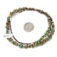 .925 Sterling Silver Certified Authentic Navajo Natural Turquoise Chain Native American Necklace 17067