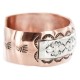 Bearpaw Navajo .925 Sterling Silver Handmade Certified Authentic Pure Copper Native American Bracelet  13017