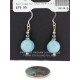 Certified Authentic Navajo .925 Sterling Silver Hooks Dangle Natural Blue Quartz Hematite Native American Earrings 18148-2 Certified Authentic Navajo .925 Sterling Silver Hooks Dangle Natural Blue Quartz Hematite Native American Earrings 18148-2