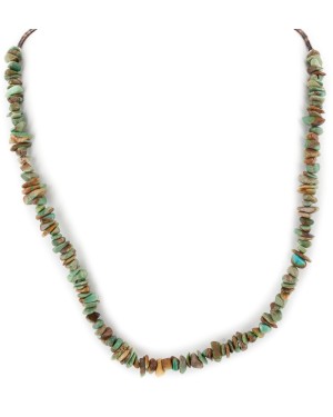 .925 Sterling Silver Certified Authentic Navajo Natural Turquoise Chain Native American Necklace 17067 .925 Sterling Silver Certified Authentic Navajo Natural Turquoise Chain Native American Necklace 17067