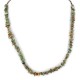 .925 Sterling Silver Certified Authentic Navajo Natural Turquoise Chain Native American Necklace 17067