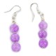 Certified Authentic .925 Sterling Silver Hooks Dangle Natural Purple Quartz Earrings 18148-1 Certified Authentic .925 Sterling Silver Hooks Dangle Natural Purple Quartz Earrings 18148-1