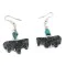 Horse Navajo .925 Sterling Silver Hooks Natural Turquoise Jet Dangle Native American Earrings 18146-1 Horse Navajo .925 Sterling Silver Hooks Natural Turquoise Jet Dangle Native American Earrings 18146-1