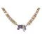 .925 Sterling Silver Navajo Natural Amethyst and Graduated Heishi Native American Necklace 7501008-54 .925 Sterling Silver Navajo Natural Amethyst and Graduated Heishi Native American Necklace 7501008-54
