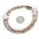 Certified Authentic Navajo .925 Sterling Silver Natural Turquoise Graduated Heishi Native American Necklace 7501008-22