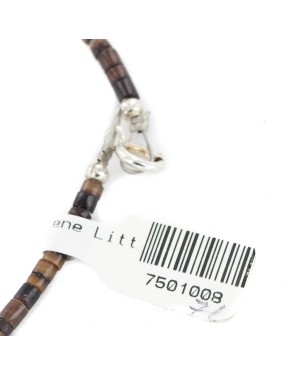 Certified Authentic Navajo .925 Sterling Silver Natural Graduated Heishi Turquoise Native American Necklace 7501008-710 Certified Authentic Navajo .925 Sterling Silver Natural Graduated Heishi Turquoise Native American Necklace 7501008-710