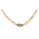 Certified Authentic Navajo .925 Sterling Silver Natural Graduated Melon Shell Turquoise Native American Necklace 15213-45 Certified Authentic Navajo .925 Sterling Silver Natural Graduated Melon Shell Turquoise Native American Necklace 15213-45