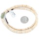 Certified Authentic Navajo .925 Sterling Silver Natural Graduated Melon Shell Turquoise Native American Necklace 15213-45 Certified Authentic Navajo .925 Sterling Silver Natural Graduated Melon Shell Turquoise Native American Necklace 15213-45