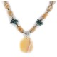 Certified Authentic Navajo .925 Sterling Silver Natural Spiderweb Turquoise Jasper Agate Native American Necklace 18108-78