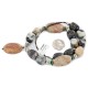 Certified Authentic Navajo .925 Sterling Silver Natural Turquoise Jasper Agate Native American Necklace 15218-40 Certified Authentic Navajo .925 Sterling Silver Natural Turquoise Jasper Agate Native American Necklace 15218-40