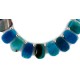 Certified Authentic Navajo Nickel Dyed Quartz Hematite Native American Necklace 25321-1
