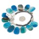 Certified Authentic Navajo Nickel Dyed Quartz Hematite Native American Necklace 25321-1