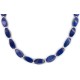 Certified Authentic Navajo Nickel Natural Lapis Lazuli Hematite Native American Necklace 25320-2