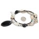 Certified Authentic Navajo .925 Sterling Silver White Howlite Black Onyx Native American Necklace 15778-39