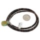 Certified Authentic Drop Navajo .925 Sterling Silver Natural Turquoise Graduated Heishi Native American Necklace 7501008-52