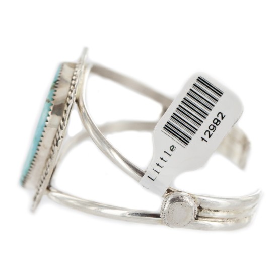 Handmade Certified Authentic Navajo .925 Sterling Silver Natural Turquoise Native American Bracelet 12982 Handmade Certified Authentic Navajo .925 Sterling Silver Natural Turquoise Native American Bracelet 12982