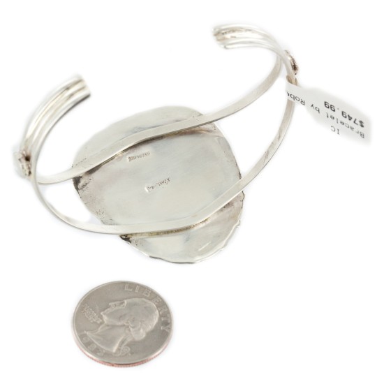 Handmade Certified Authentic Navajo .925 Sterling Silver Natural Turquoise Native American Bracelet 12981