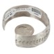 Nickel Navajo Mountain Handmade Certified Authentic Native American Bracelet 12980