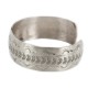 Nickel Navajo Mountain Handmade Certified Authentic Native American Bracelet 12980