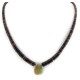 Certified Authentic Drop Navajo .925 Sterling Silver Natural Turquoise Graduated Heishi Native American Necklace 7501008-52