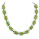 Navajo .925 Sterling Silver Composite Gaspeite Heishi Native American Necklace 17047-1 Navajo .925 Sterling Silver Composite Gaspeite Heishi Native American Necklace 17047-1