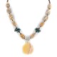 Certified Authentic Navajo .925 Sterling Silver Natural Spiderweb Turquoise Jasper Agate Native American Necklace 18108-78